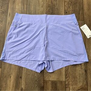 Athleta Brooklyn Athletic Shorts Womens Size 20 Light Purple